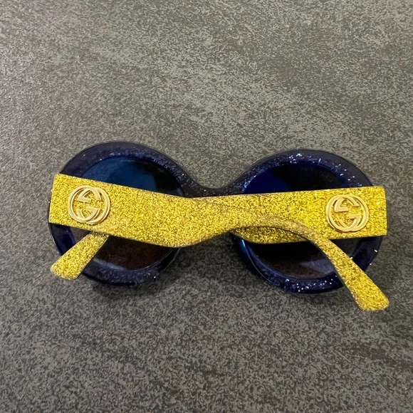 Gucci Red and Blue Glitter Sunglasses - READ Description - Picture 8 of 16